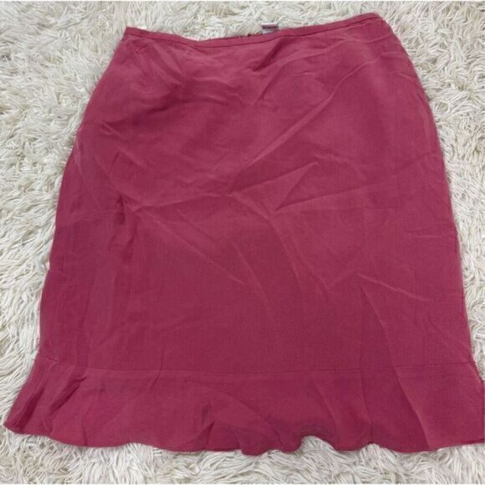 Pink Silk Skirt by Travis Ayer’s size 12 Petite